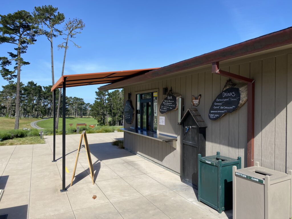 Snack Shack at the turn of Poppy Hills Golf Course