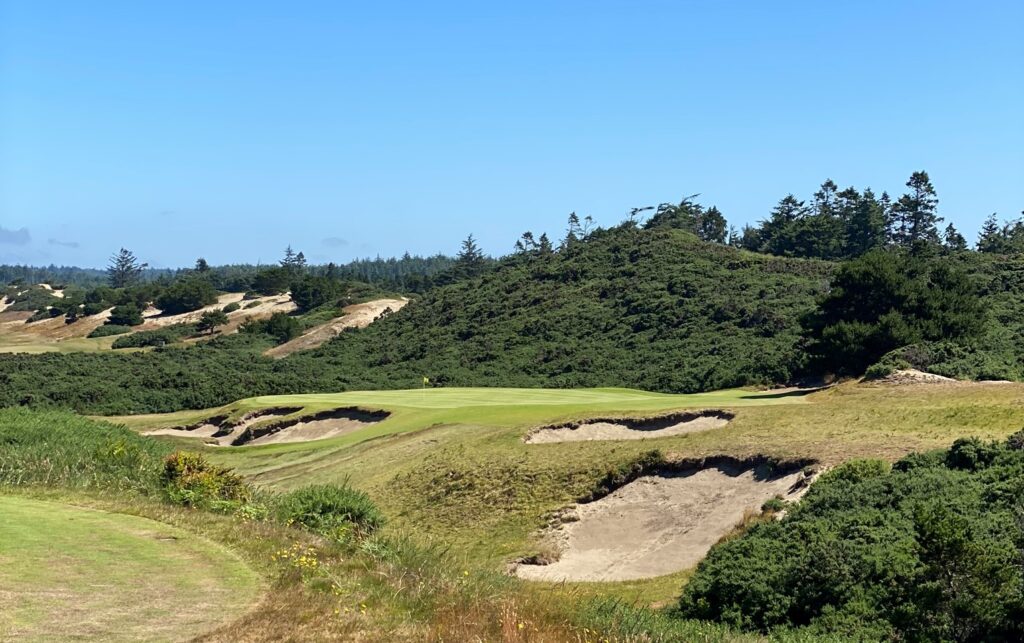 Pacific Dunes Hole 17 from teebox