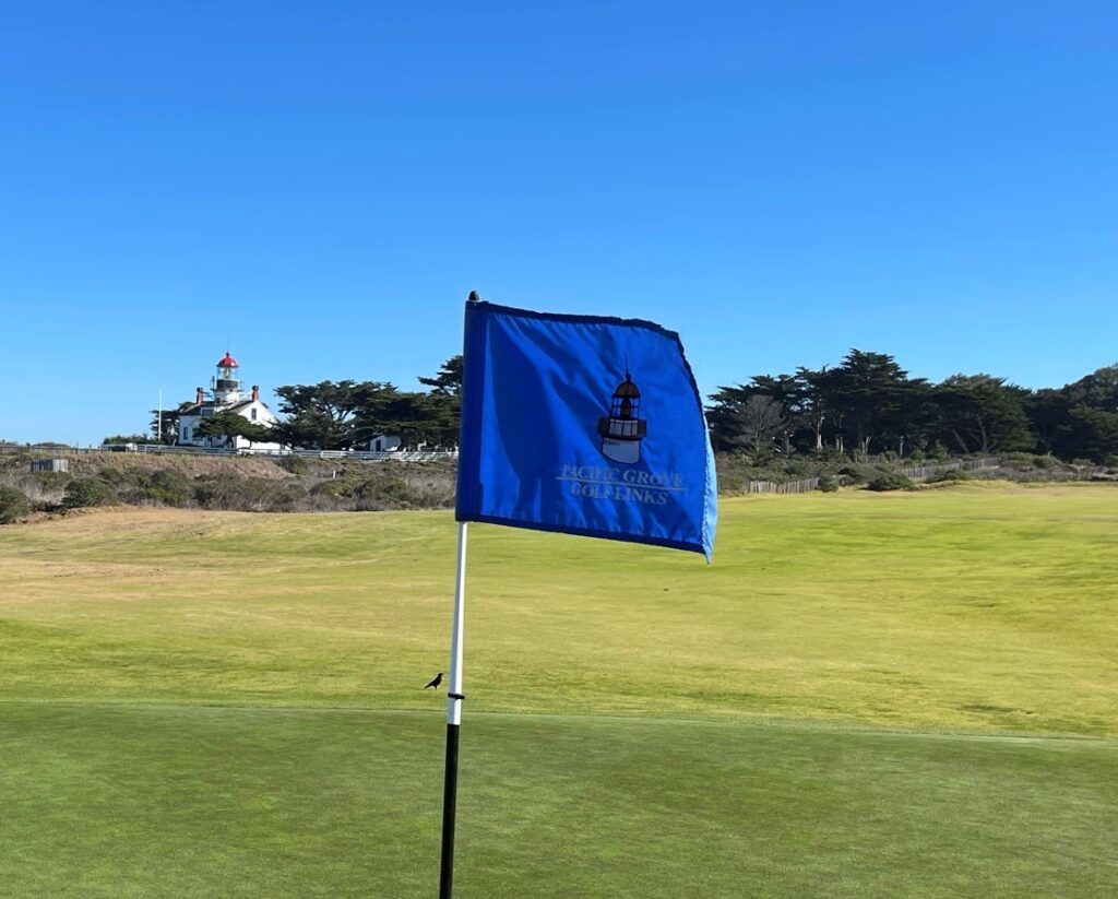 Pacific Grove Golf Links, with Point Pinos Lighthouse in the Background