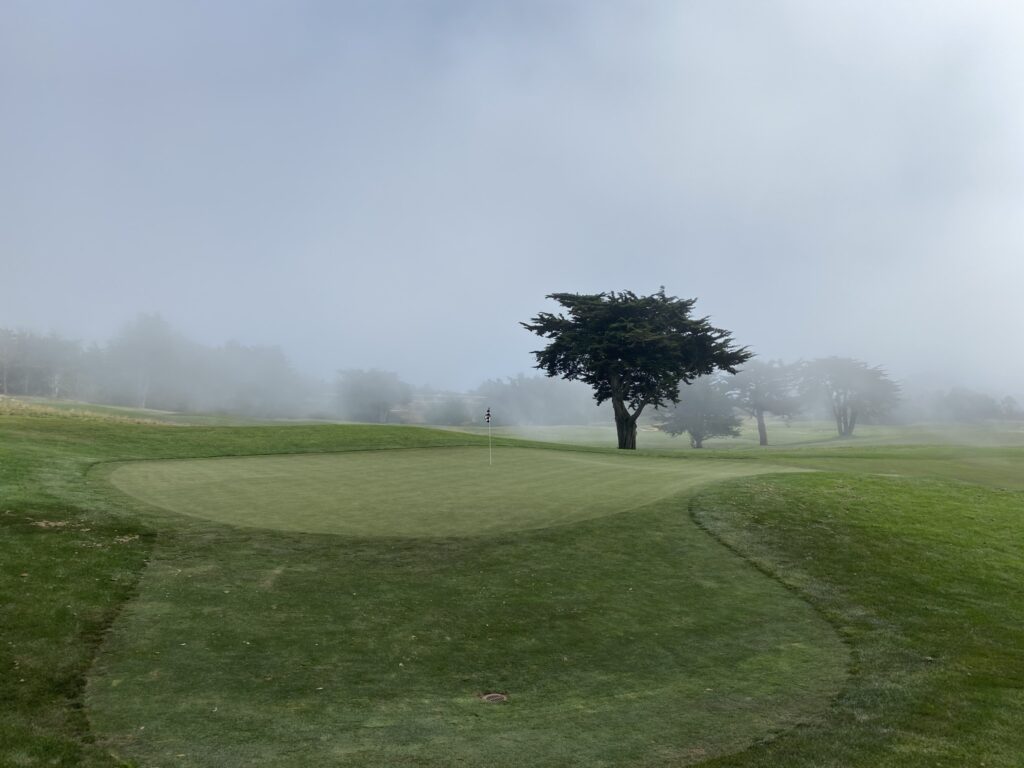 Fog moves in quick at Bayonet and Blackhorse. Dress in layers. 