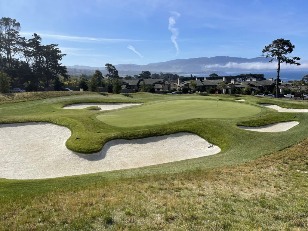 Number 2 green at "The Hay" an exact replica of number 7 on Pebble Beach Golf Links